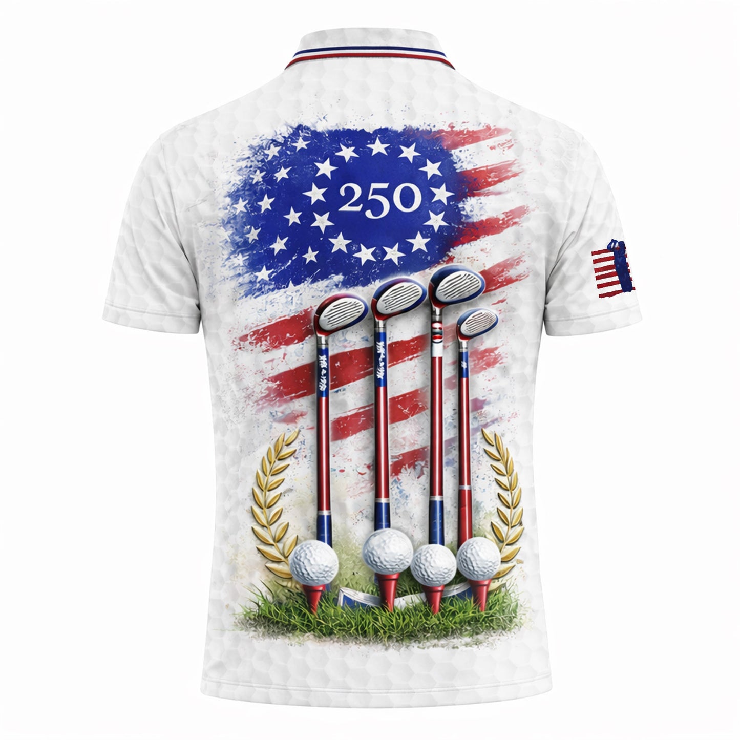 Patriotic Golf Polo Shirt Custom Name USA Flag 1776-2026 Design Breathable Performance Shirt GIA26040402_2.jpg