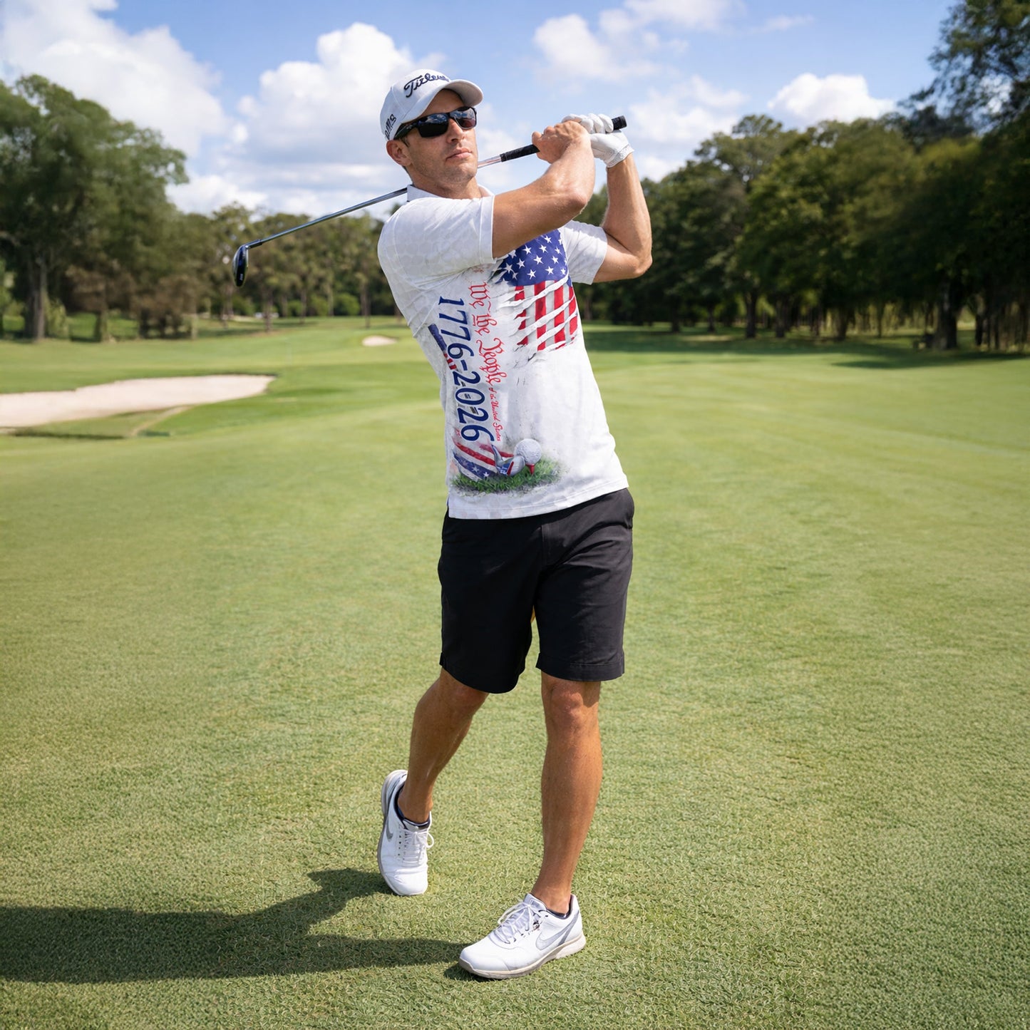 Patriotic Golf Polo Shirt Custom Name USA Flag 1776-2026 Design Breathable Performance Shirt GIA26040402_6.jpg
