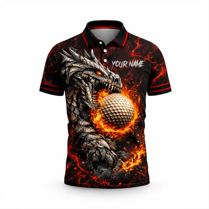 Dragon Fire Golf Polo Shirt Custom Name Team Shirt 3D Graphic Performance Polo GIA26040601_2.jpg