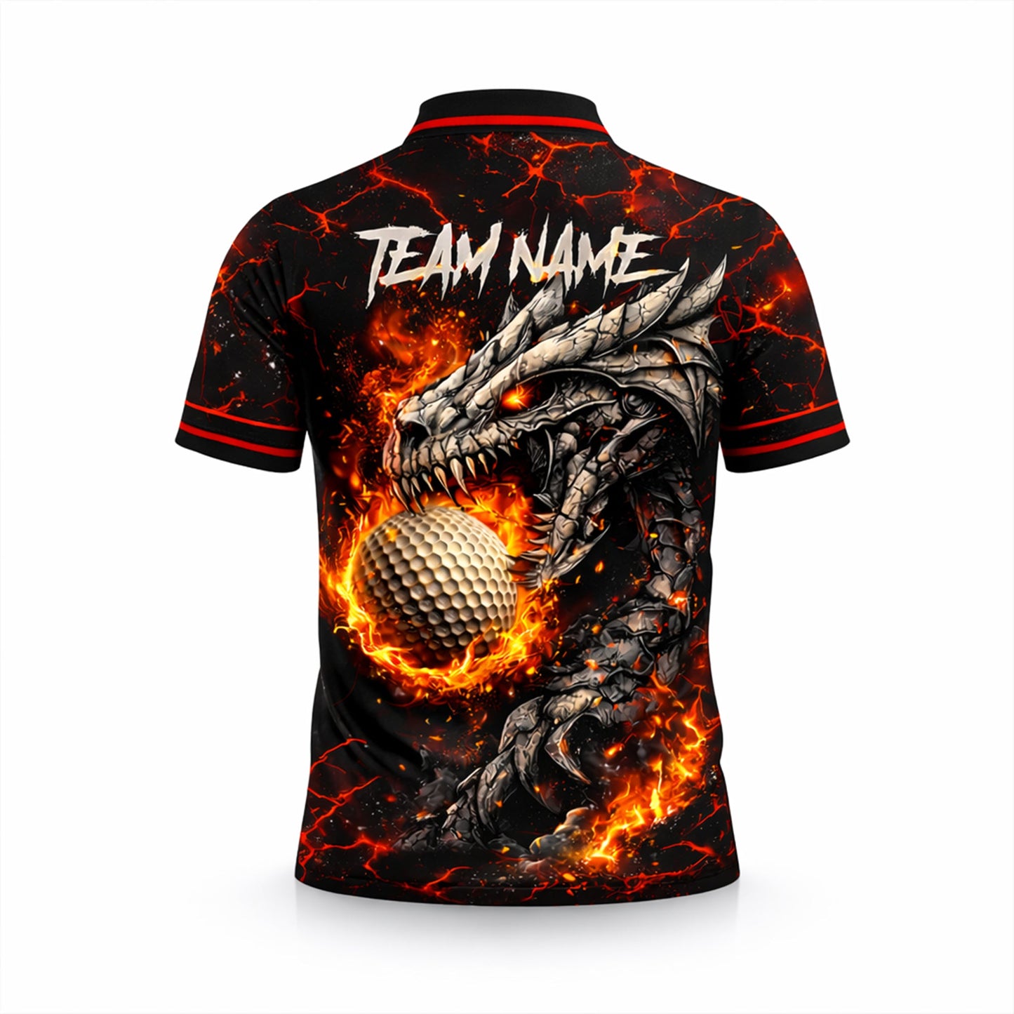 Dragon Fire Golf Polo Shirt Custom Name Team Shirt 3D Graphic Performance Polo GIA26040601_3.jpg