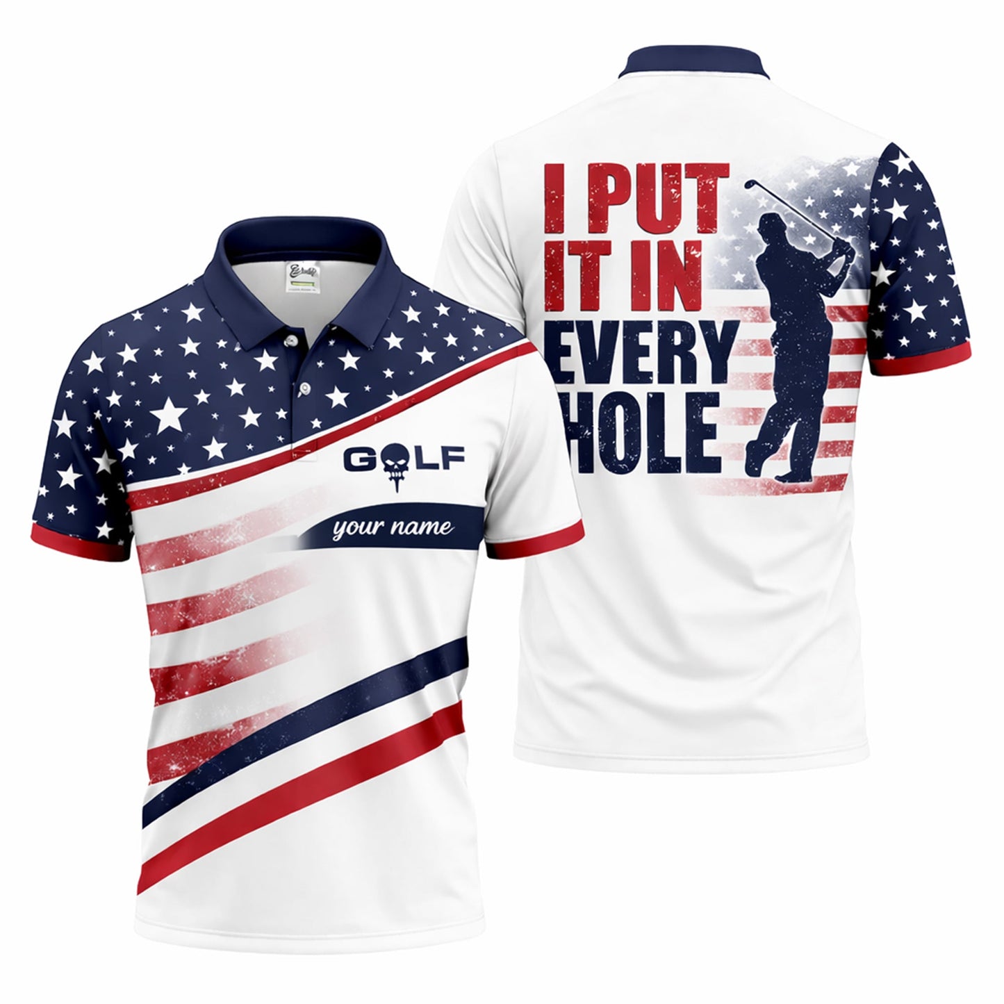 Men Patriotic Golf Polo Shirt USA Flag Custom Name Golf Shirt I Put It In Every Hole Funny Golf Shirt GIA26040603_1.jpg