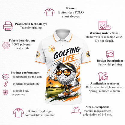Custom Golf Beer Polo Shirt for Men, Funny Golf Ball Graphic Collared Golf Shirt, Personalized Name Casual Polo for Golf Lovers GIA26040605_4.jpg