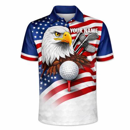 Men's Patriotic Golf Polo Shirt Custom Name Eagle USA Flag Performance Collared Shirt GIA26040606_2.jpg