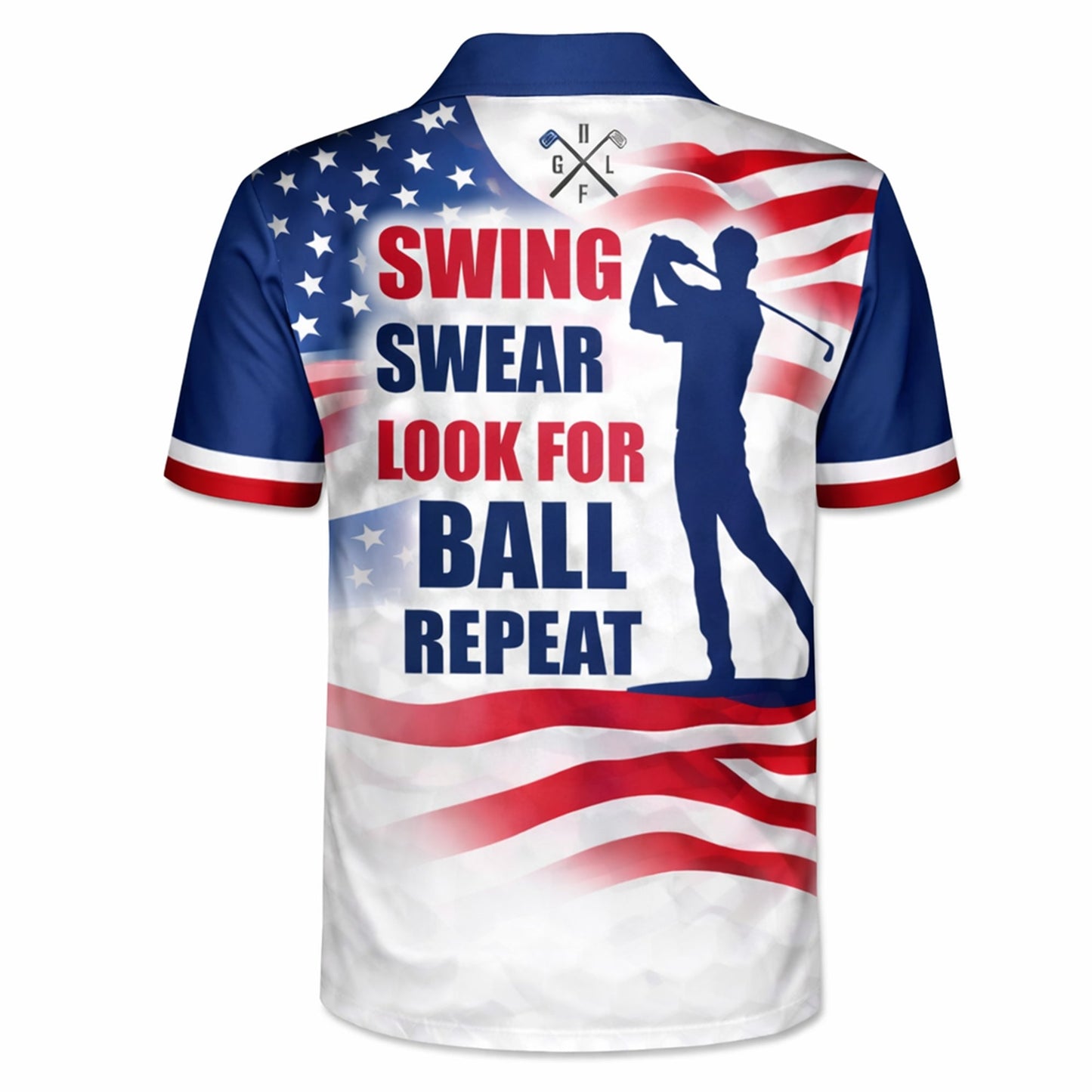 Men's Patriotic Golf Polo Shirt Custom Name Eagle USA Flag Performance Collared Shirt GIA26040606_3.jpg