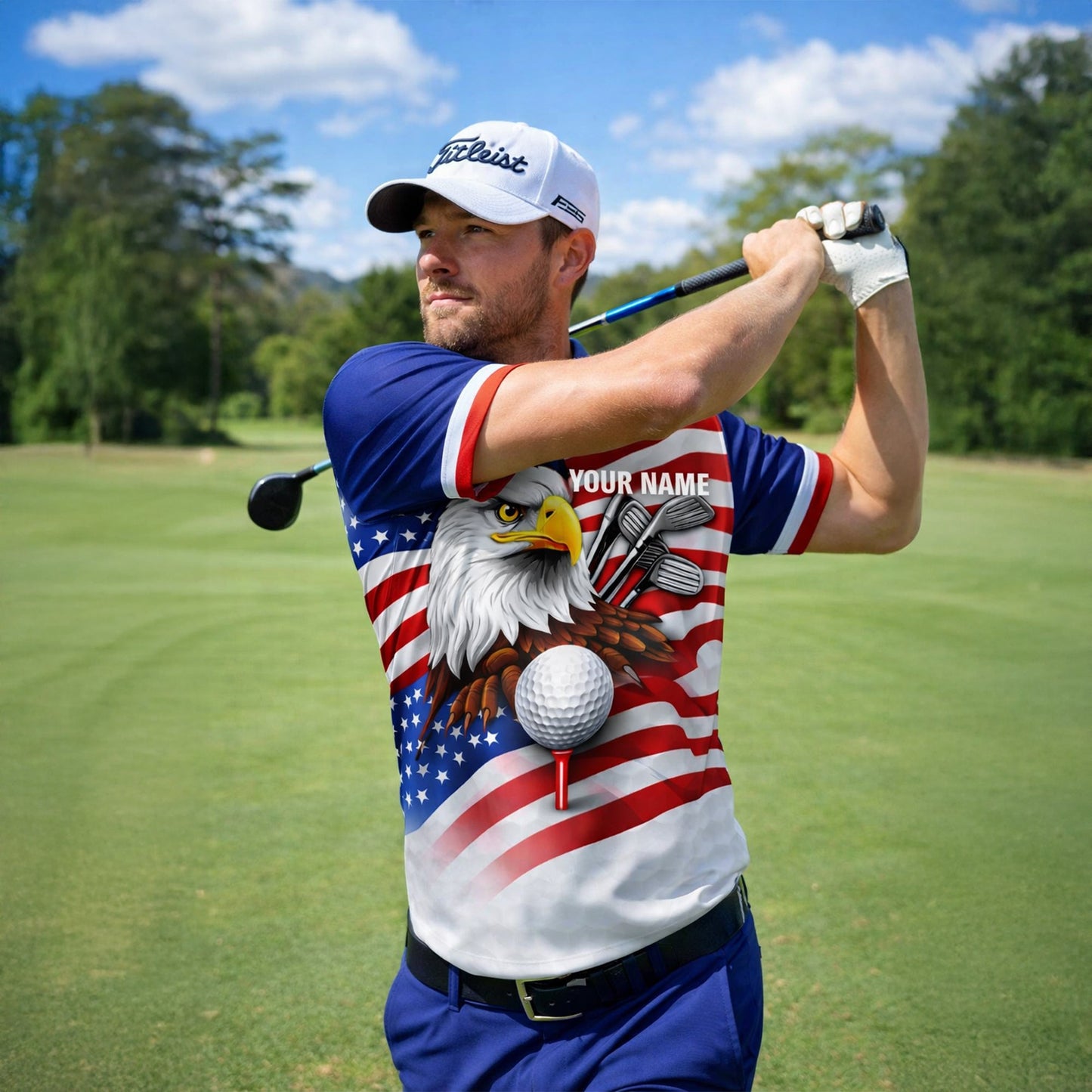 Men's Patriotic Golf Polo Shirt Custom Name Eagle USA Flag Performance Collared Shirt GIA26040606_5.jpg