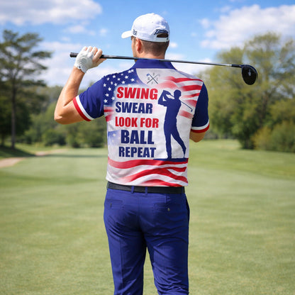 Men's Patriotic Golf Polo Shirt Custom Name Eagle USA Flag Performance Collared Shirt GIA26040606_7.jpg