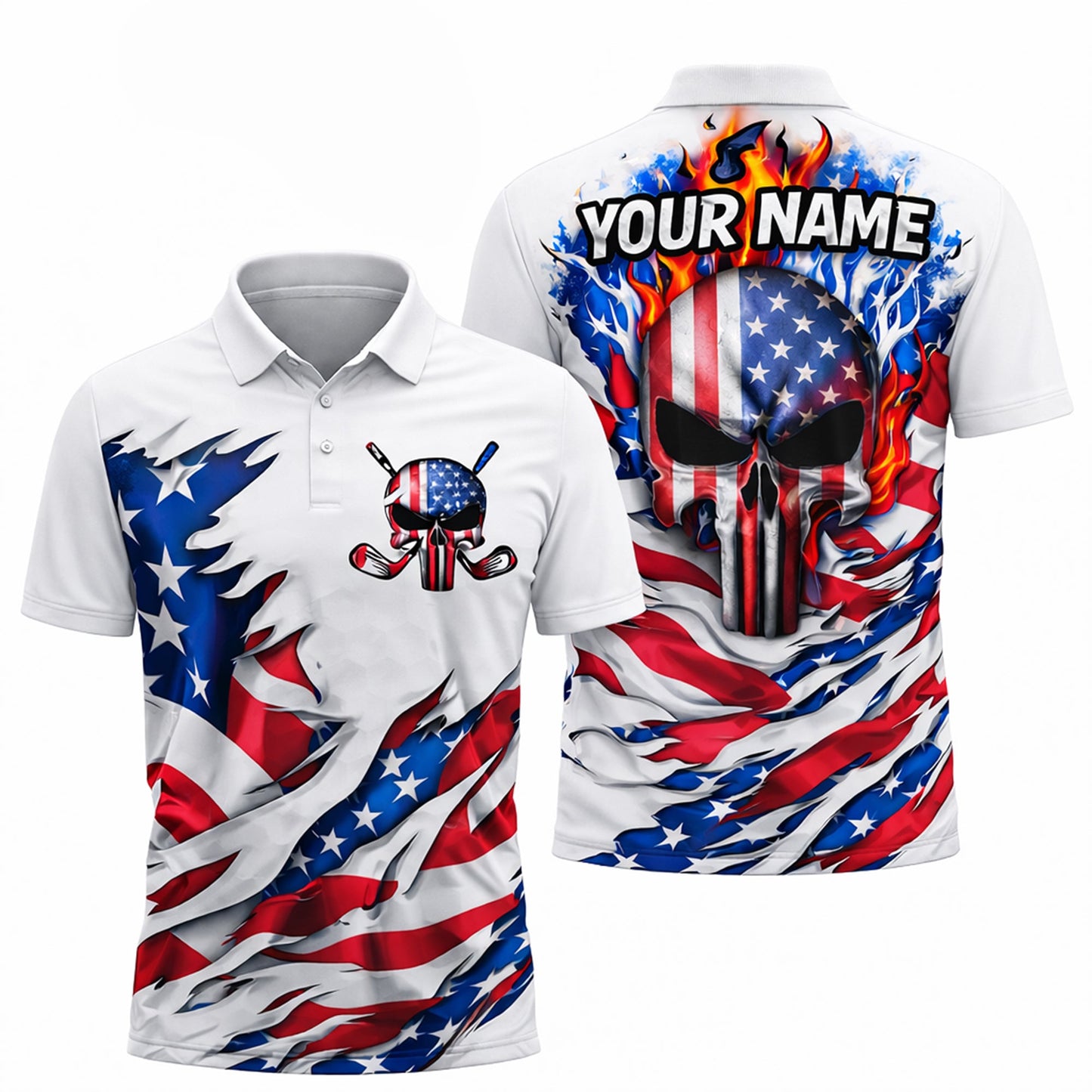 Custom Patriotic Skull Golf Polo Shirt Personalized Name USA Style Unisex GIA26040607_1.jpg