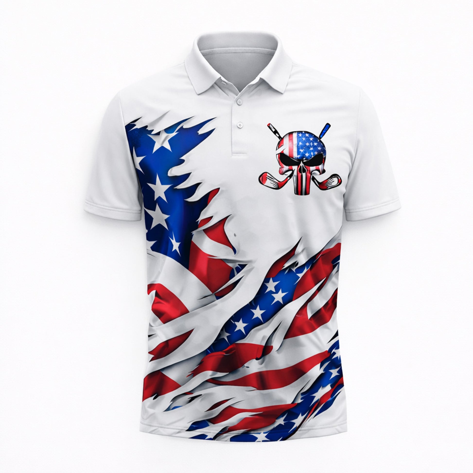 Custom Patriotic Skull Golf Polo Shirt Personalized Name USA Style Unisex GIA26040607_2.jpg