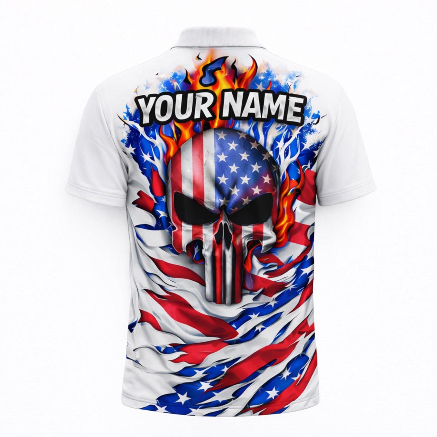 Custom Patriotic Skull Golf Polo Shirt Personalized Name USA Style Unisex GIA26040607_3.jpg