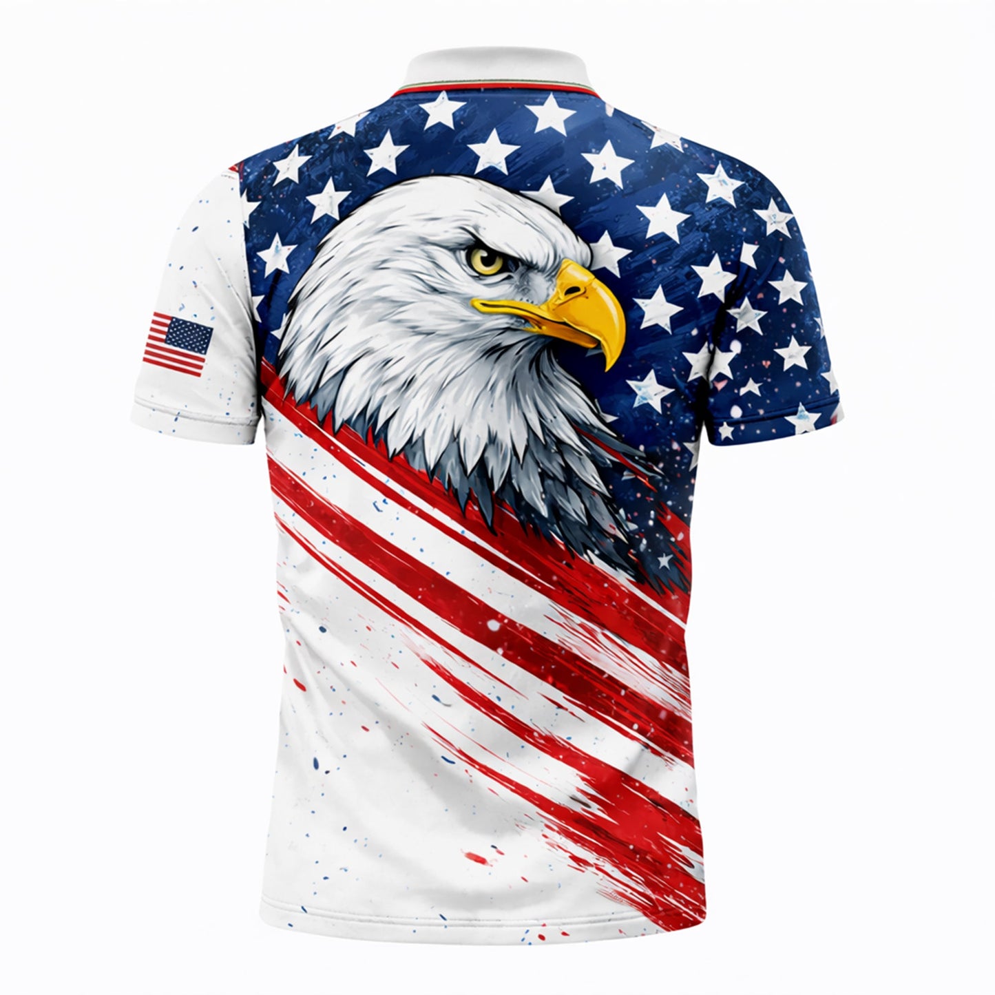America 250th Anniversary Polo Shirt Custom Name Patriotic Eagle 1776-2026 Golf Shirt GIA26040701_3.jpg