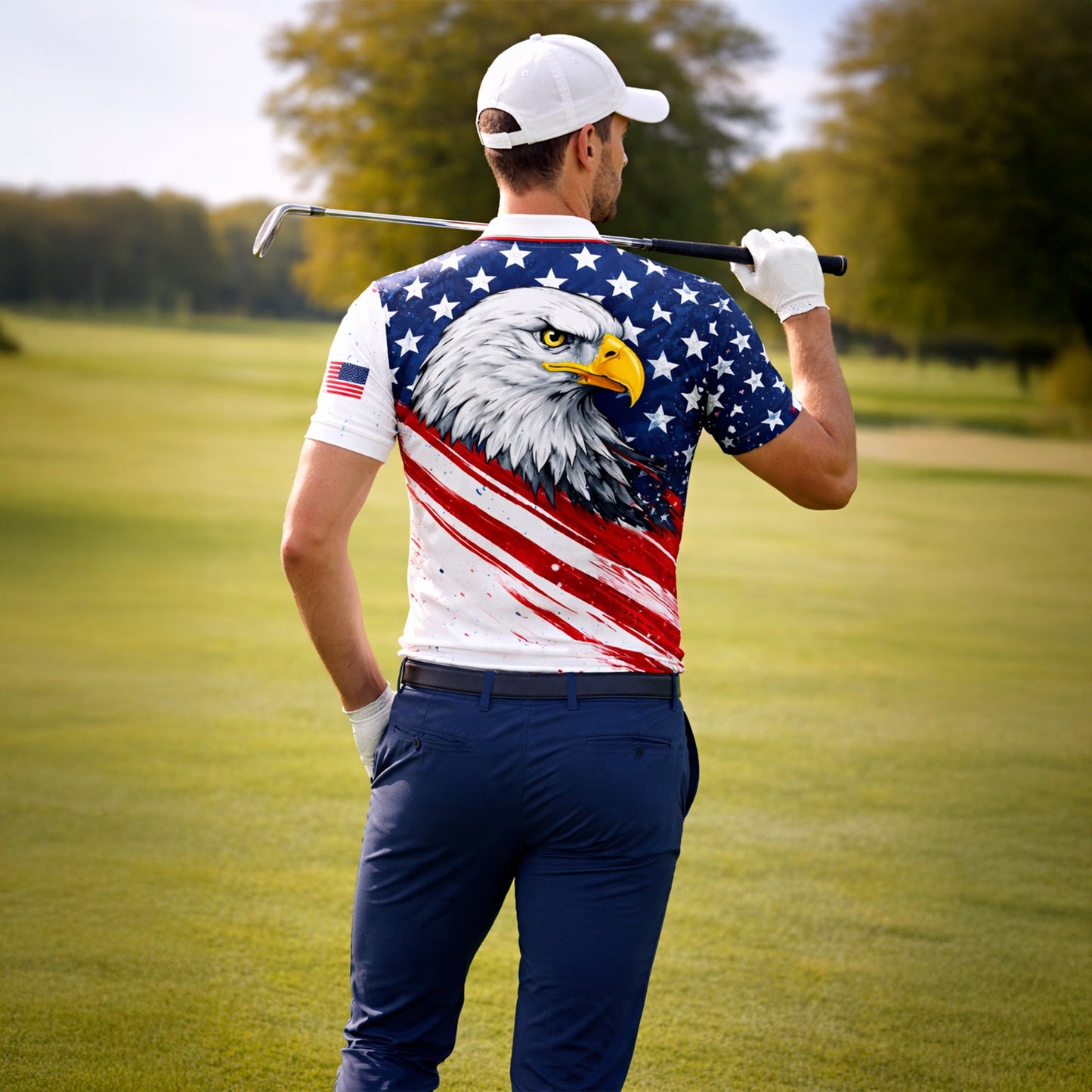 America 250th Anniversary Polo Shirt Custom Name Patriotic Eagle 1776-2026 Golf Shirt GIA26040701_7.jpg