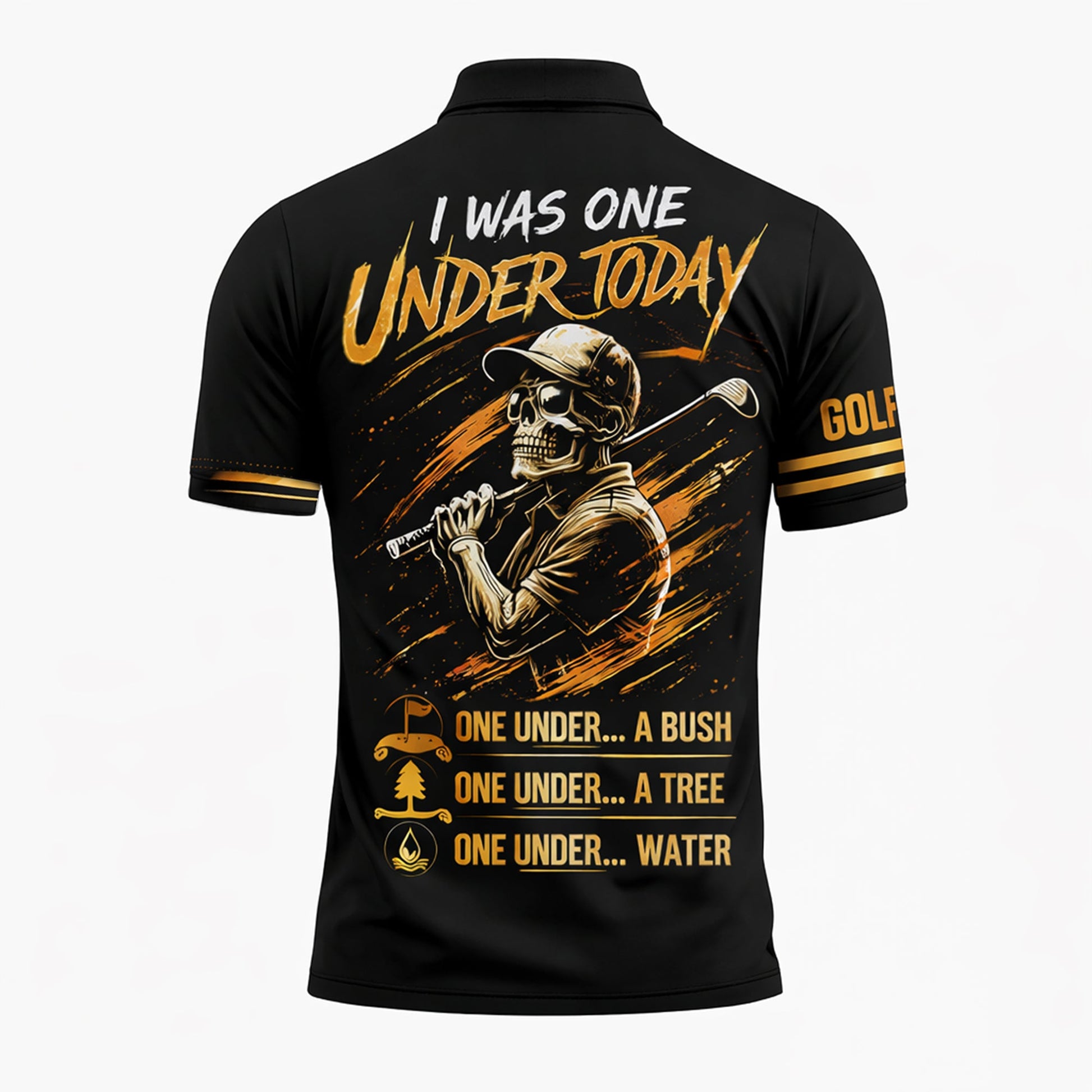 Funny Golf Polo Shirt Skull Golfer Custom Name Black Gold Golfing Shirt Breathable Athletic Polo GIA26040702_3.jpg
