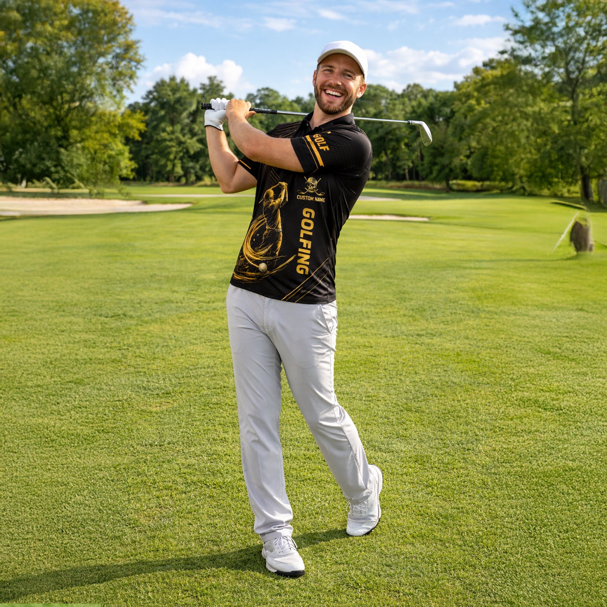 Funny Golf Polo Shirt Skull Golfer Custom Name Black Gold Golfing Shirt Breathable Athletic Polo GIA26040702_6.jpg