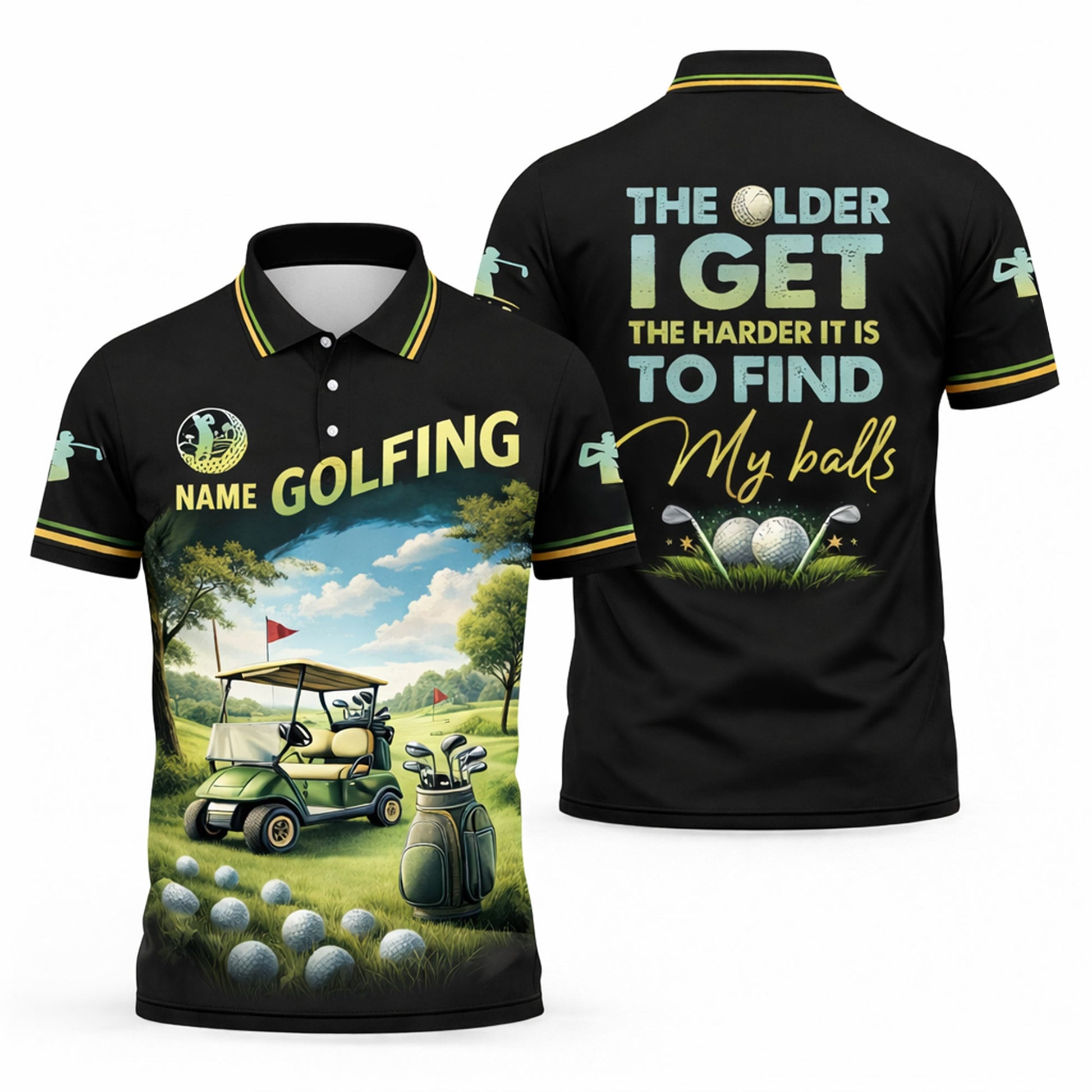 Funny Golf Polo Shirt Custom Name Golfer Shirt The Older I Get Golfing Humor Shirt Men Golf Gift GIA26040703_1.jpg
