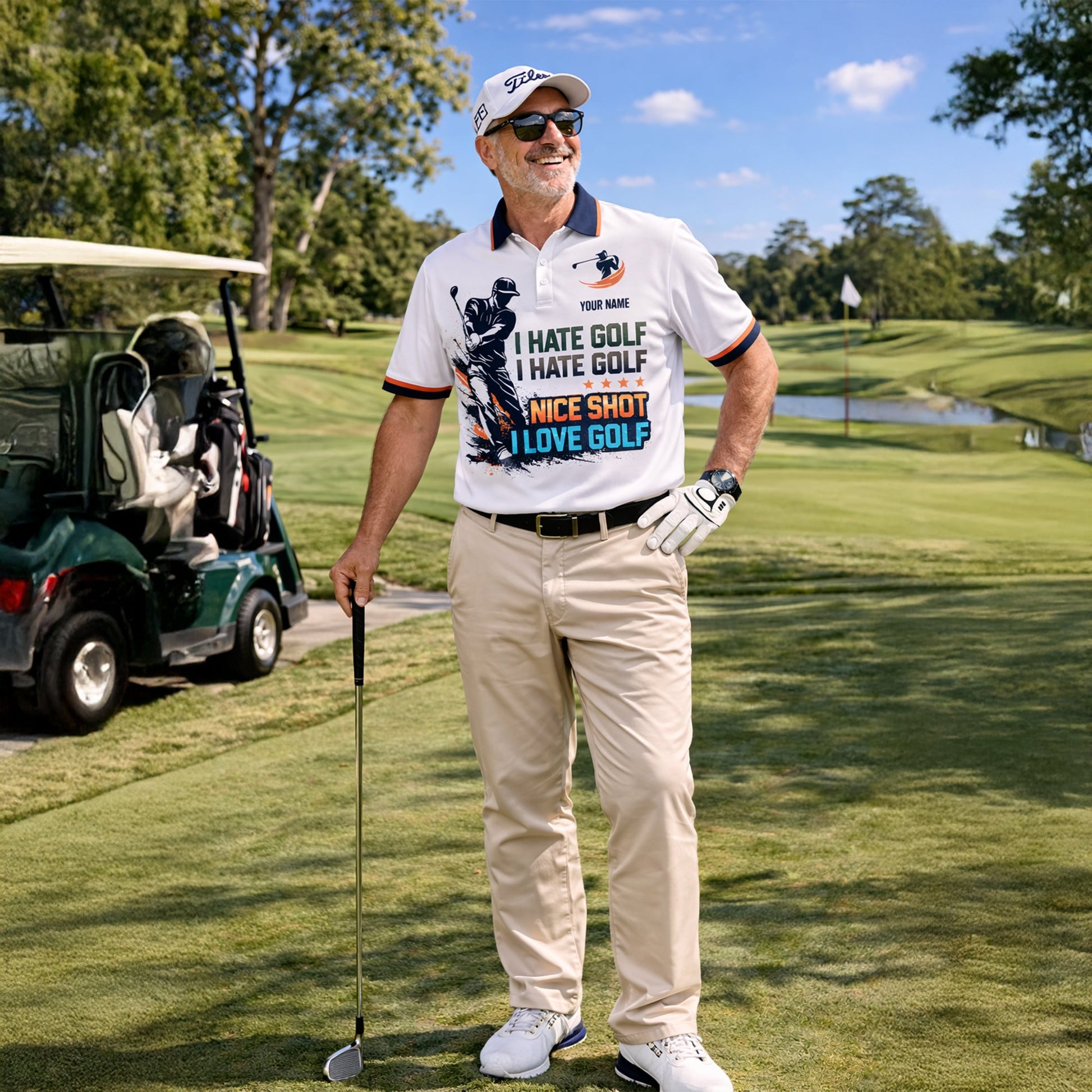 Personalized Golf Polo Shirt Funny Golf Saying I Hate Golf Nice Shot I Love Golf Custom Name Breathable Performance Tee GIA26040706_6.jpg