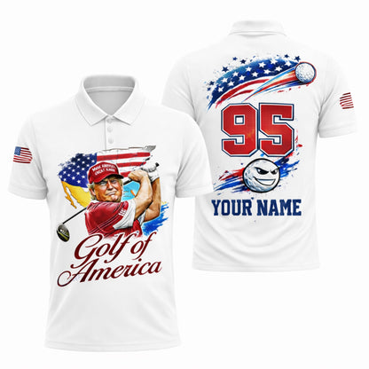 Personalized Golf Polo Shirt Patriotic USA Flag Golf Ball Graphic Custom Name Performance Tee GIA26040803_1.jpg