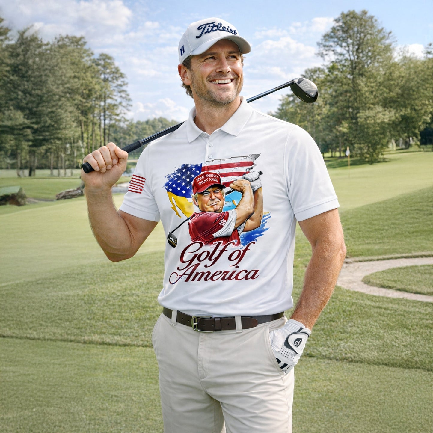 Personalized Golf Polo Shirt Patriotic USA Flag Golf Ball Graphic Custom Name Performance Tee GIA26040803_5.jpg
