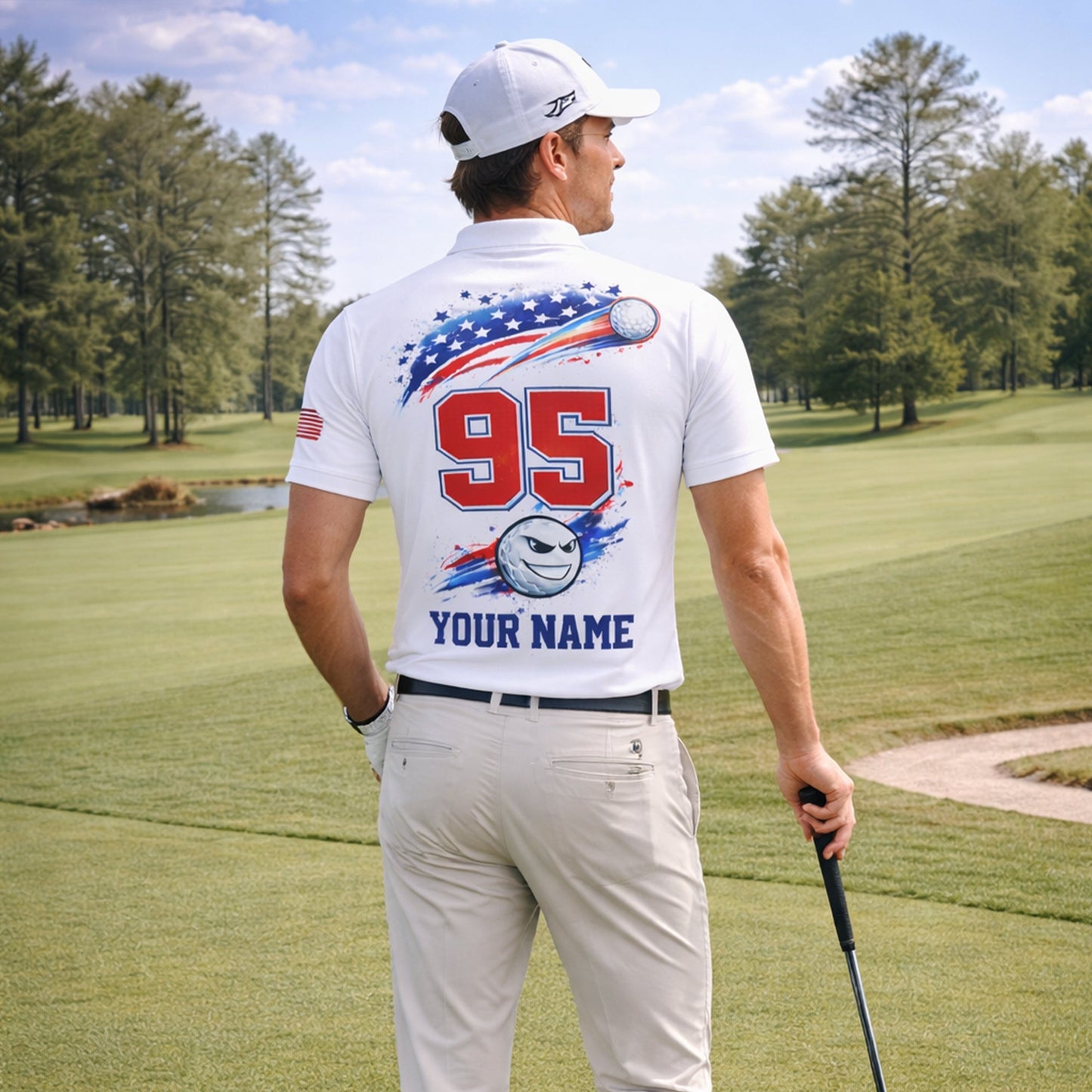 Personalized Golf Polo Shirt Patriotic USA Flag Golf Ball Graphic Custom Name Performance Tee GIA26040803_7.jpg
