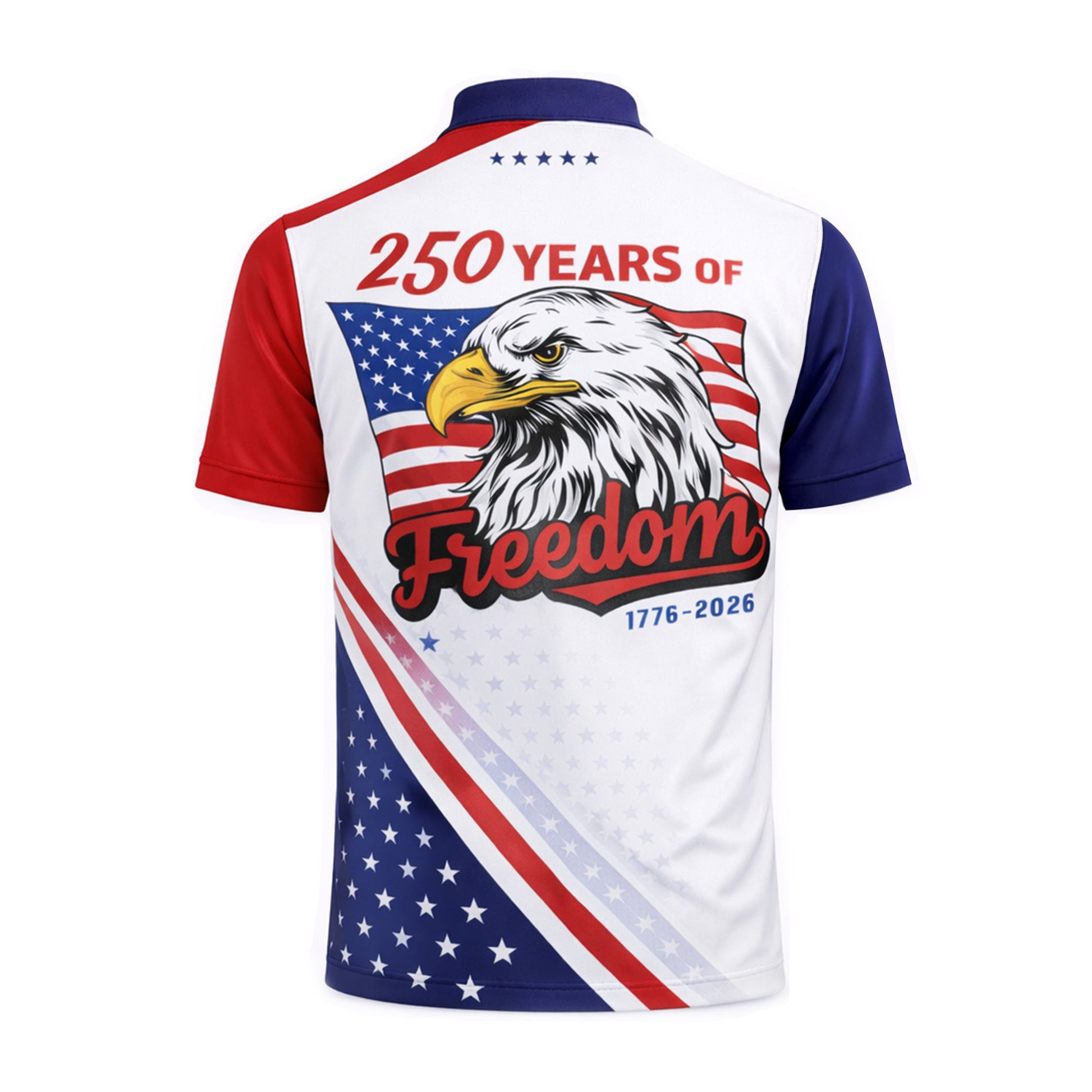 Patriotic Polo Shirt 250 Years Anniversary Freedom Eagle Custom Name USA Flag Design Unisex GIA26040805_3.jpg