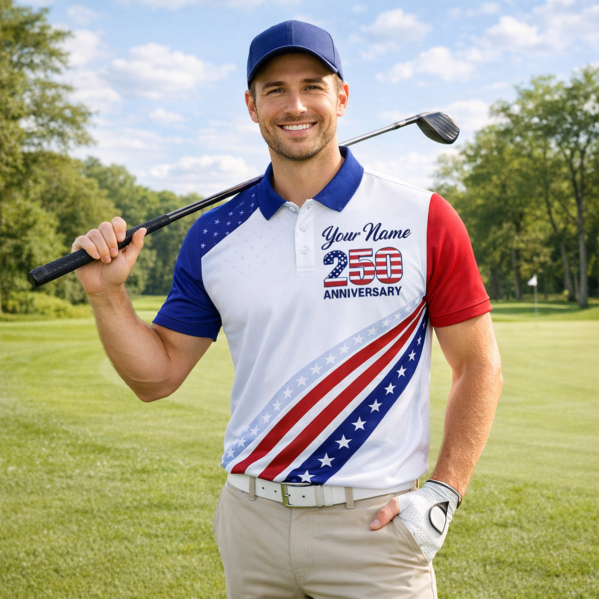Patriotic Polo Shirt 250 Years Anniversary Freedom Eagle Custom Name USA Flag Design Unisex GIA26040805_5.jpg