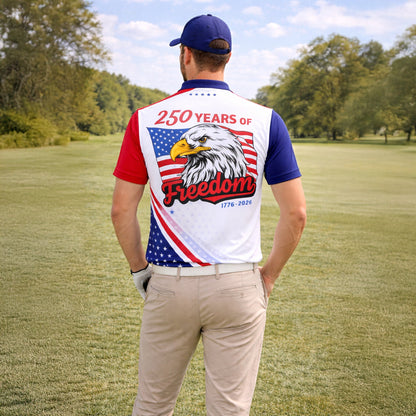 Patriotic Polo Shirt 250 Years Anniversary Freedom Eagle Custom Name USA Flag Design Unisex GIA26040805_7.jpg