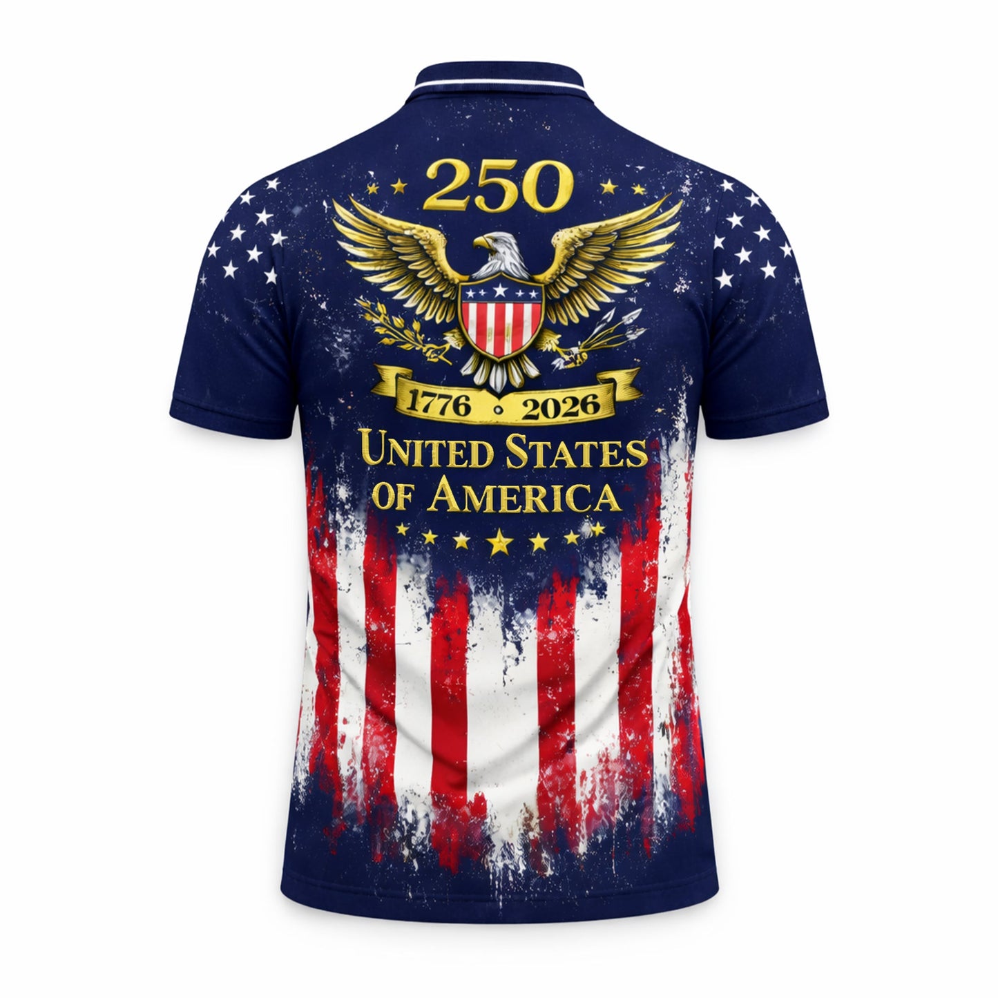 USA 250th Anniversary Polo Shirt Custom Name Patriotic American Flag 1776-2026 Eagle Design Performance Polo GIA26040807_3.jpg