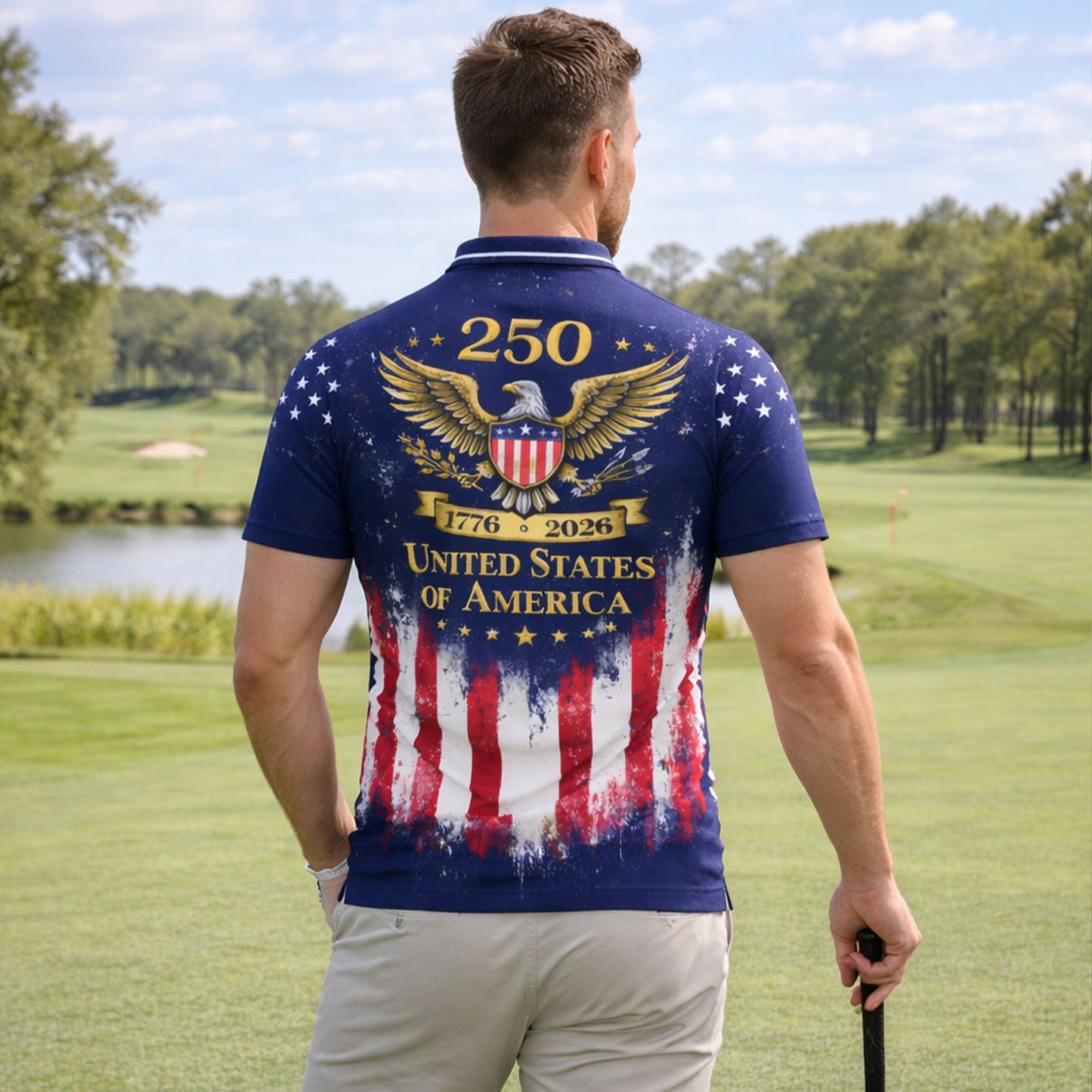 USA 250th Anniversary Polo Shirt Custom Name Patriotic American Flag 1776-2026 Eagle Design Performance Polo GIA26040807_7.jpg