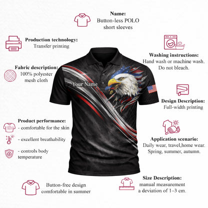Custom USA 250th Anniversary Polo Shirt Personalized Name American Eagle Patriotic Performance Golf Shirt GIA26040902_4.jpg