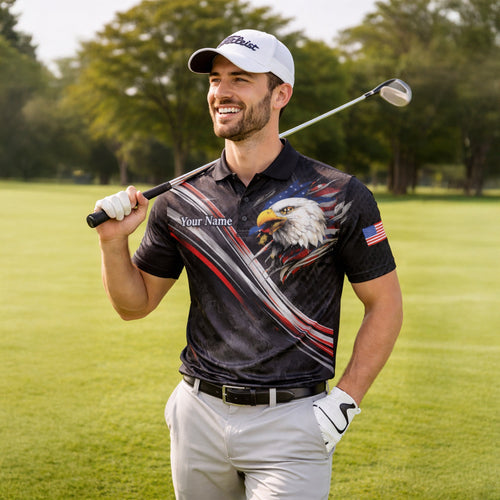Custom USA 250th Anniversary Polo Shirt Personalized Name American Eagle Patriotic Performance Golf Shirt GIA26040902_5.jpg