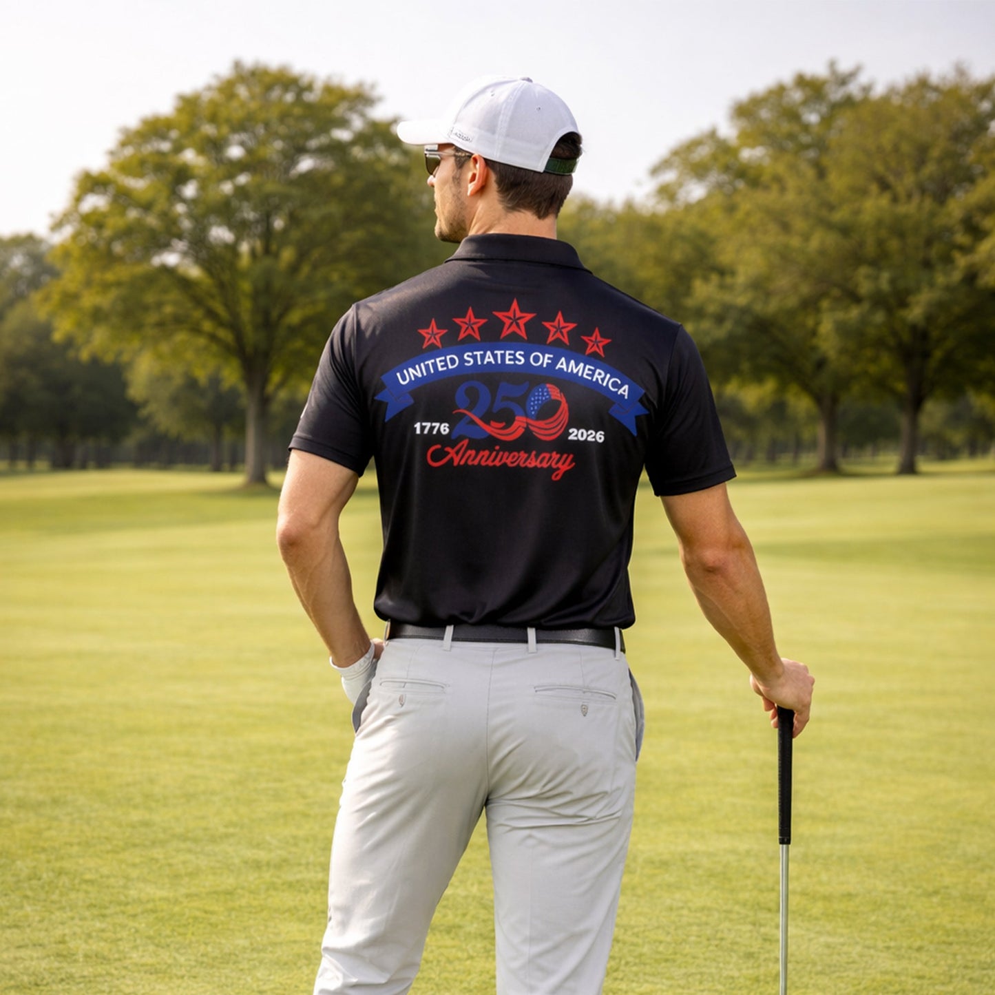 Custom USA 250th Anniversary Polo Shirt Personalized Name American Eagle Patriotic Performance Golf Shirt GIA26040902_7.jpg
