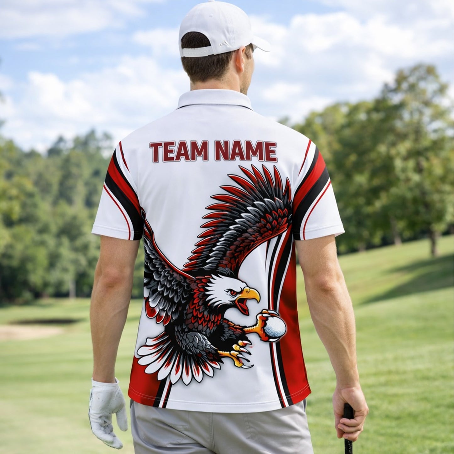Golf Polo Shirt Custom Team Name Eagle Graphic Red Black White Sport Design Unisex GIA26040903_7.jpg