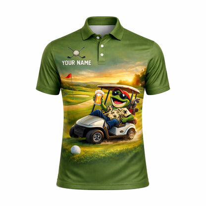 Funny Frog Golf Polo Shirt Personalized Team Name Custom Name Golf Cart Beer Graphic Shirt GIA26040904_2.jpg