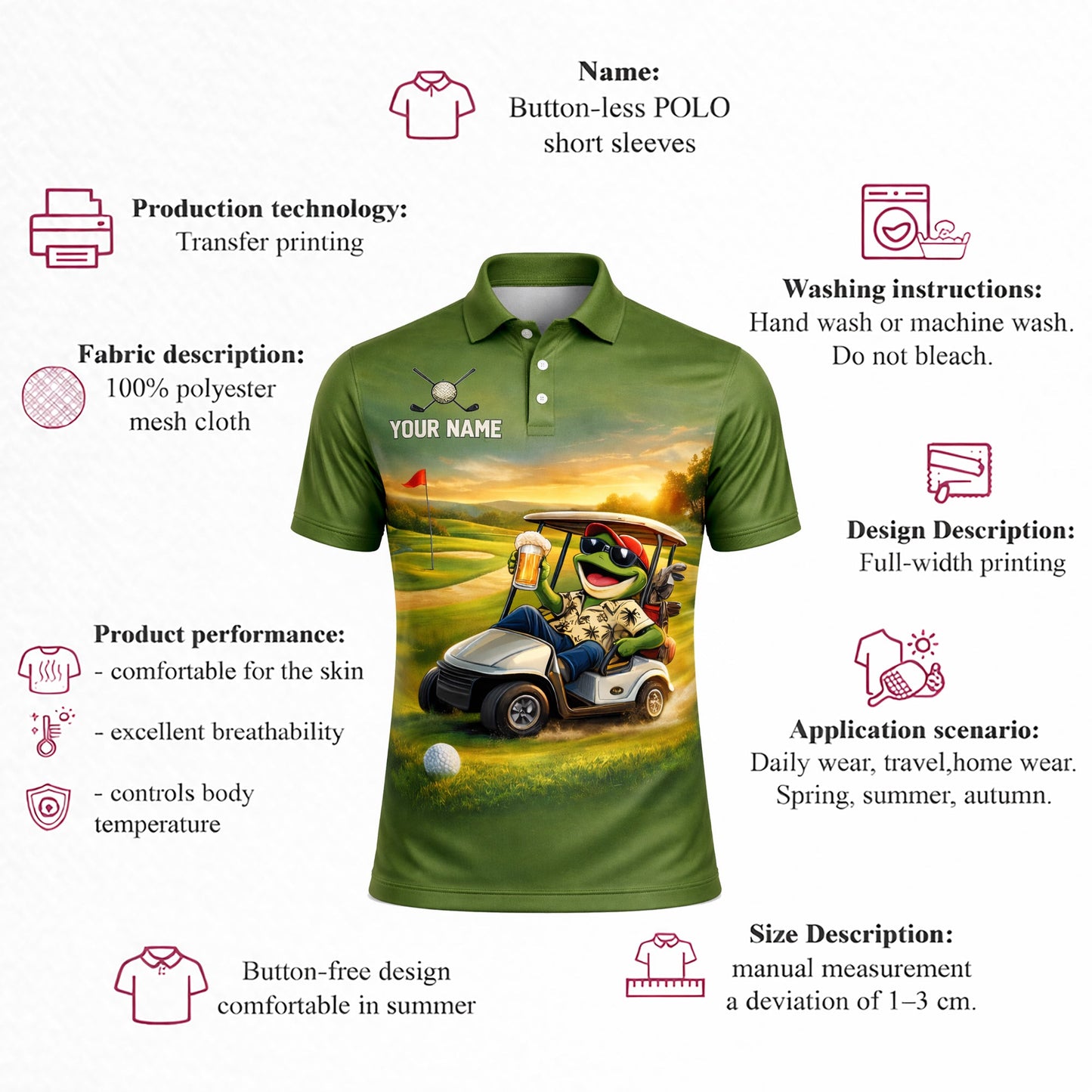 Funny Frog Golf Polo Shirt Personalized Team Name Custom Name Golf Cart Beer Graphic Shirt GIA26040904_4.jpg
