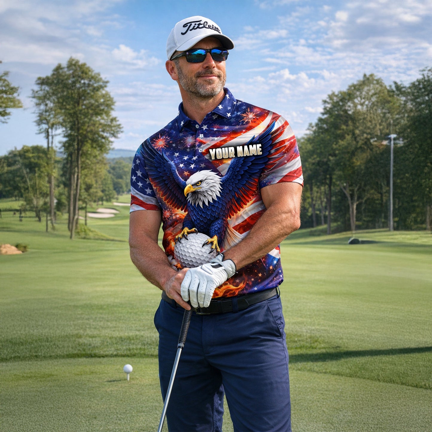 Men's American Eagle Patriotic Custom Name Golf Polo Shirt GIA26041007_5.jpg