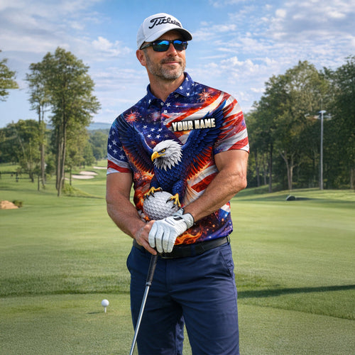 Men's American Eagle Patriotic Custom Name Golf Polo Shirt GIA26041007_5.jpg
