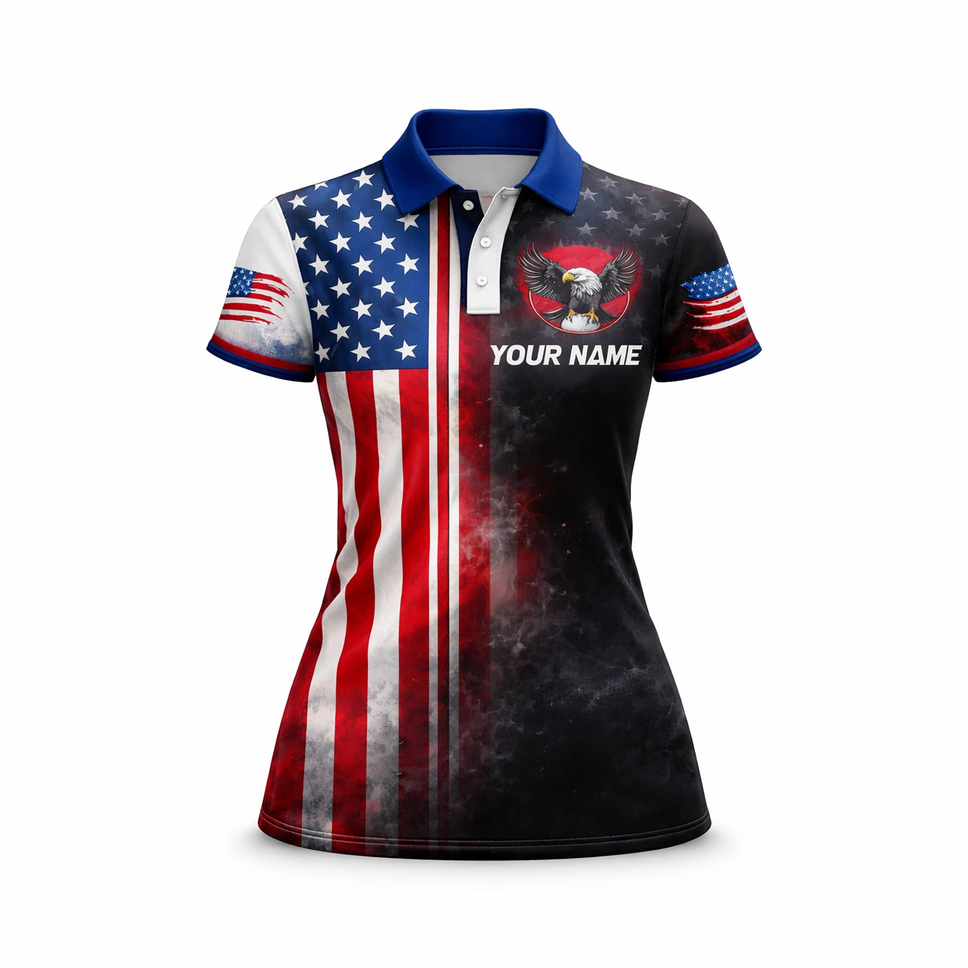 Custom Name Team Patriotic Eagle Golf Polo Shirt GIA26041102_2.jpg