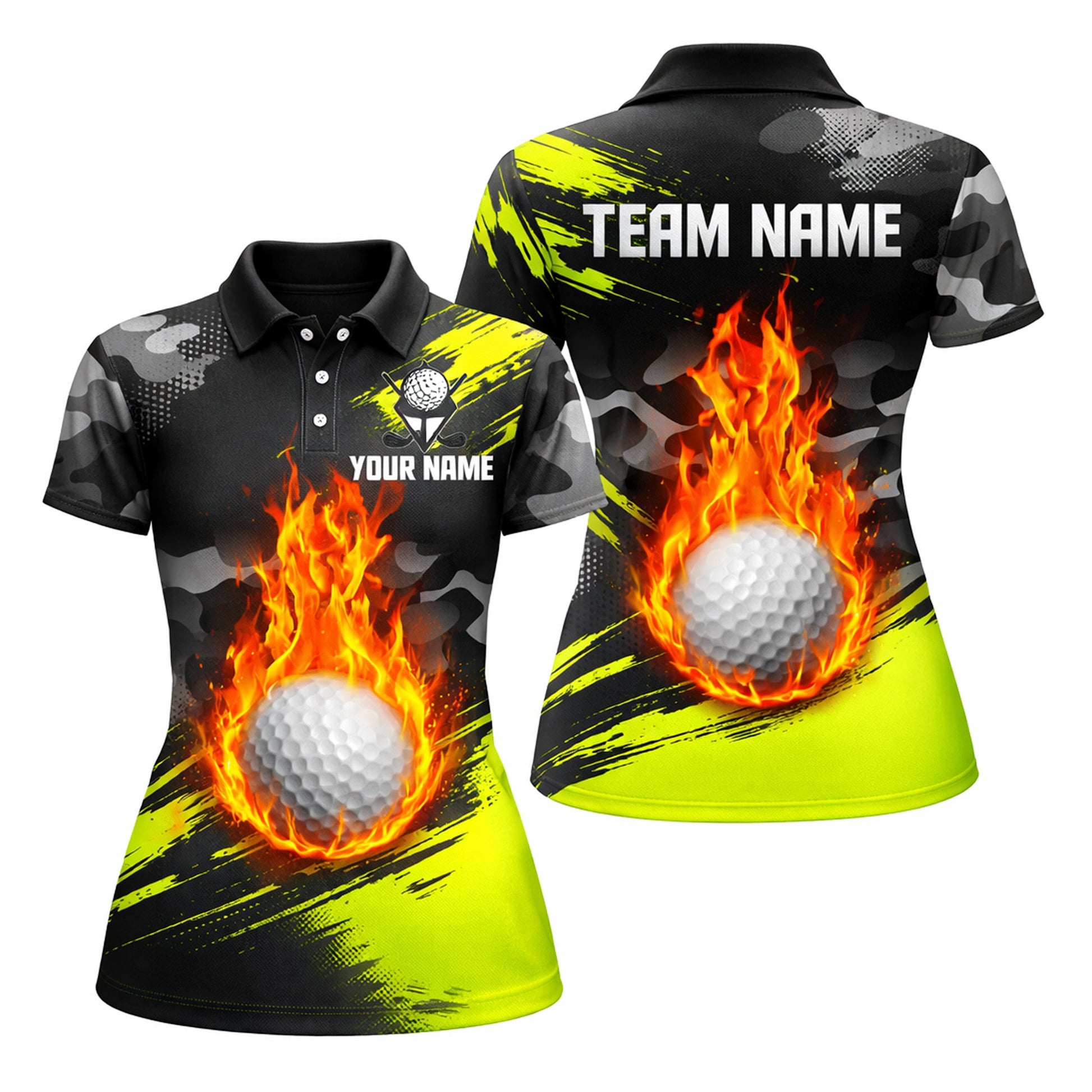 Women's Custom Golf Polo Shirt Flame Ball Camo GIA26041103_1.jpg