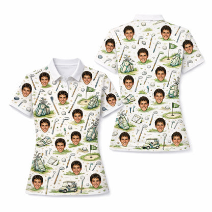 Women's Personalized Custom Face Photo Golf Polo Shirt GIA26041501_1.jpg