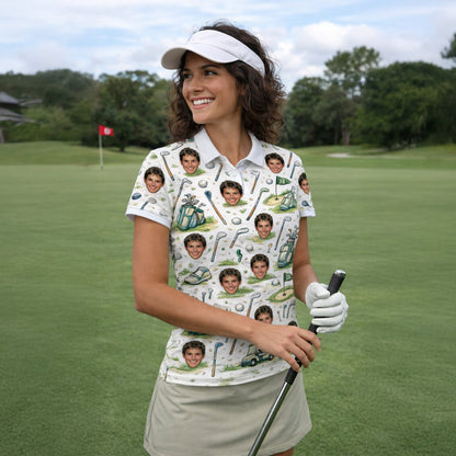 Women's Personalized Custom Face Photo Golf Polo Shirt GIA26041501_5.jpg