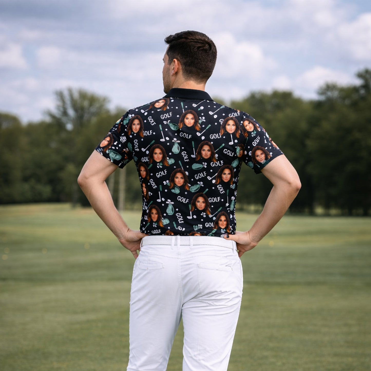 Custom Photo Face Golf Polo Shirt Women Black Mint GIA26041502_7.jpg
