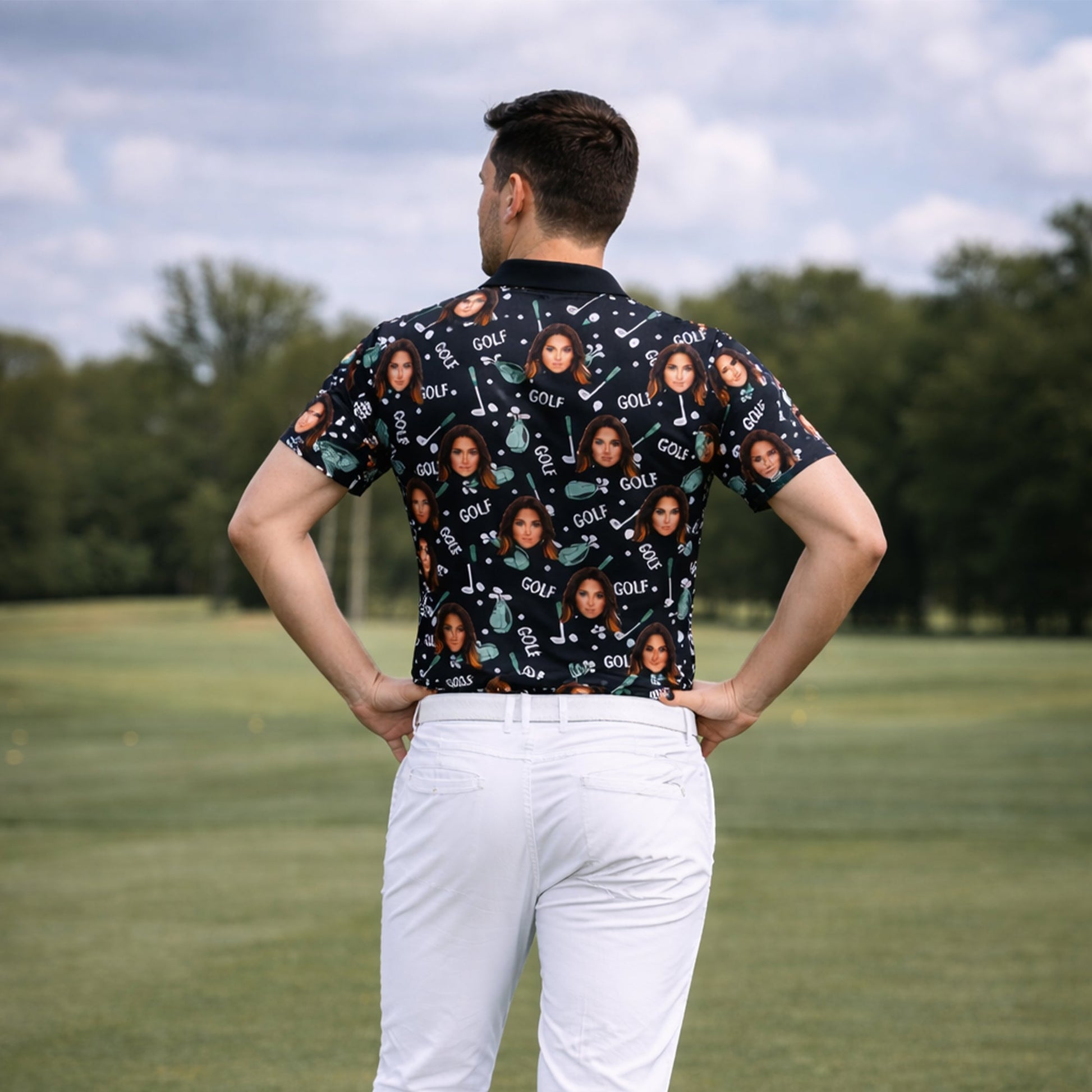 Custom Photo Face Golf Polo Shirt Women Black Mint GIA26041502_7.jpg