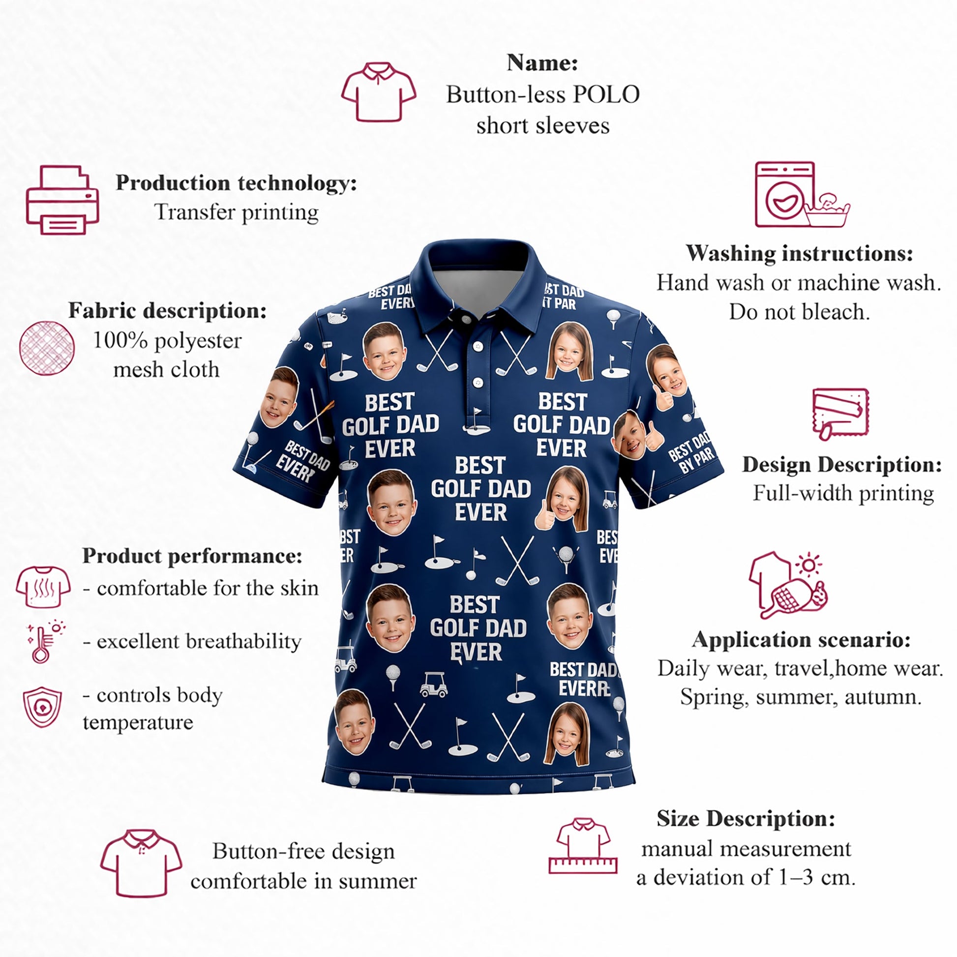 Best Golf Dad Ever Custom Photo Navy Polo for Men GIA26041602_4.jpg