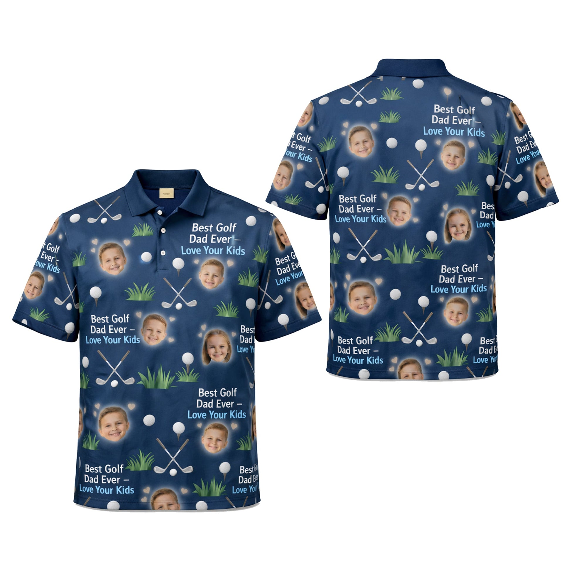 Best Golf Dad Ever Custom Kids Photo Polo Navy Blue GIA26041605_1.jpg