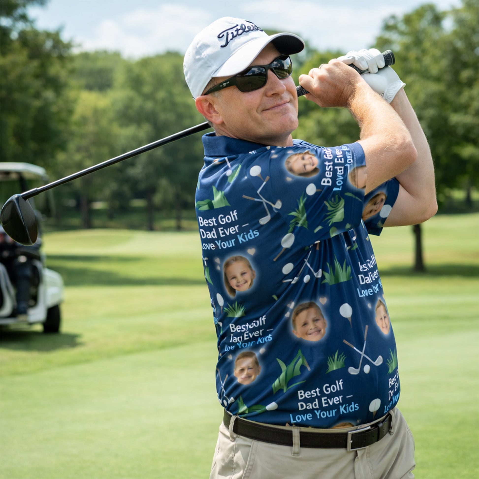 Best Golf Dad Ever Custom Kids Photo Polo Navy Blue GIA26041605_5.jpg