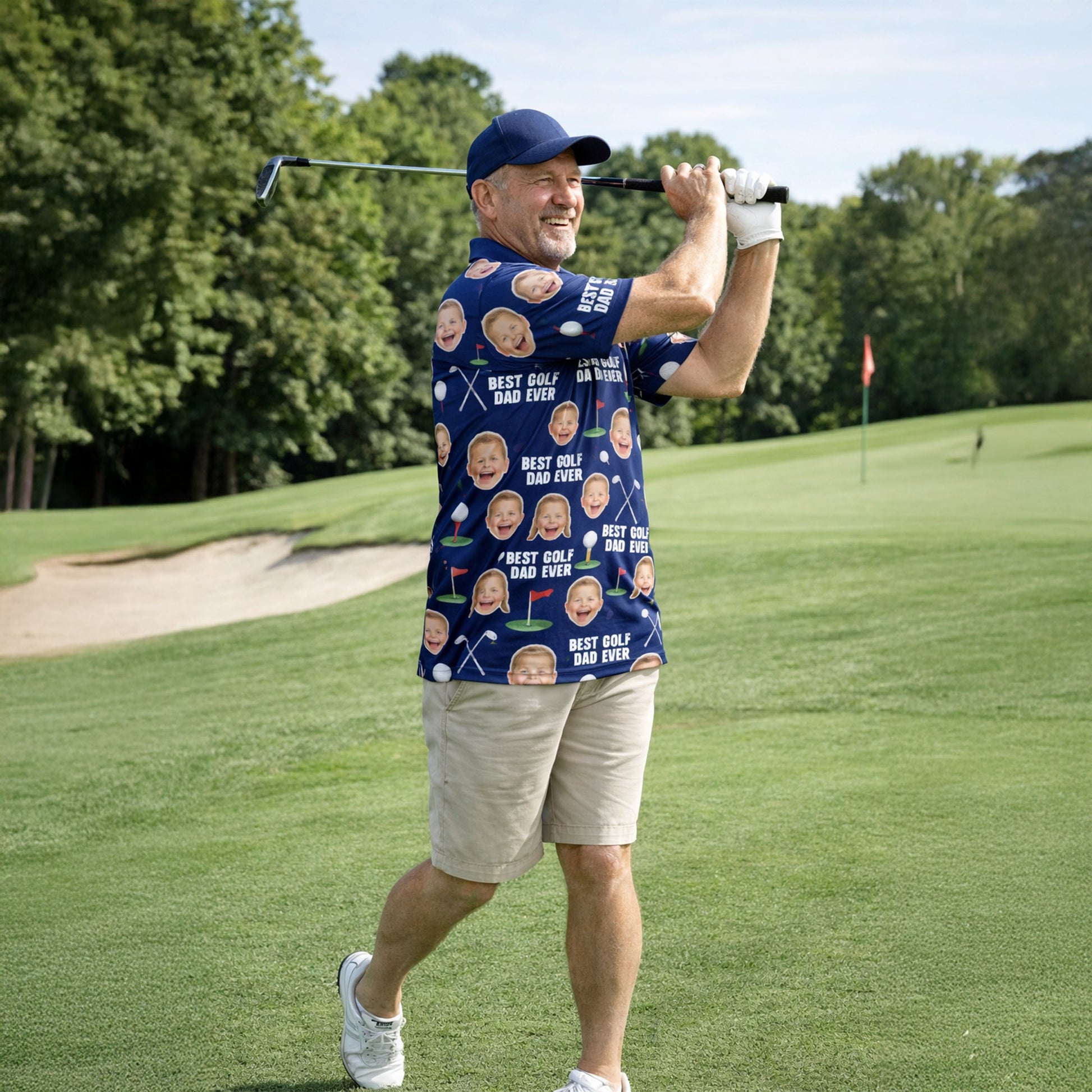 Best Golf Dad Custom Face Navy Blue Polo Shirt Men GIA26041606_5.jpg