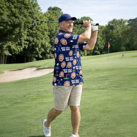 Best Golf Dad Custom Face Navy Blue Polo Shirt Men GIA26041606_5.jpg
