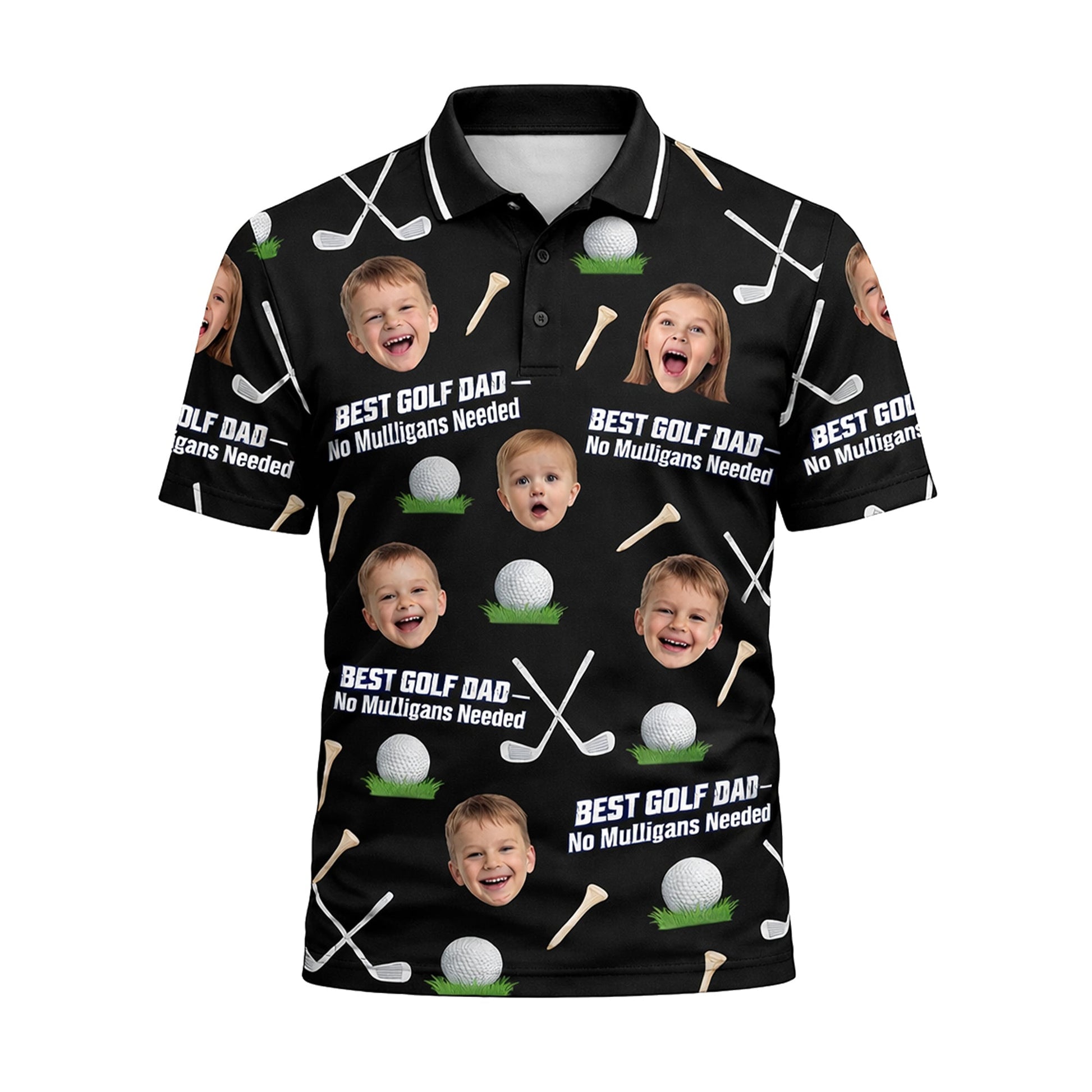 Custom Kids Photo Best Golf Dad Polo Shirt Black GIA26041607_2.jpg