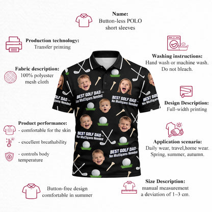 Custom Kids Photo Best Golf Dad Polo Shirt Black GIA26041607_4.jpg