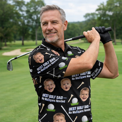 Custom Kids Photo Best Golf Dad Polo Shirt Black GIA26041607_5.jpg