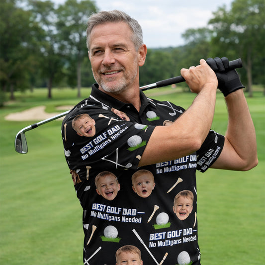 Custom Kids Photo Best Golf Dad Polo Shirt Black GIA26041607_5.jpg